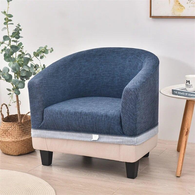 Floral Club Bath Tub Chair Cover Spandex Single Armchairs Cover Stretch Sofa Couch Slipcover for Living Room Furniture Protector