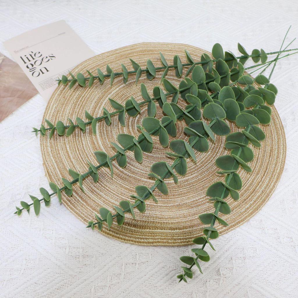 Eucalyptus Leaf Wedding Decoration - Simulation Green Plants, Single Leaf Ornaments, Wholesale Simulation Flowers.