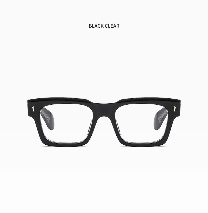 Large Square Frame Anti Blue Light Glasses Retro Classic Men Women Computer Gaming Eye Protection Spectacles