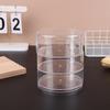 Transparent Rotating Dustproof Jewelry Box Multilayer Bracelet Earring Hairpin Jewelry Display Rack Storage Box Organizer Case
