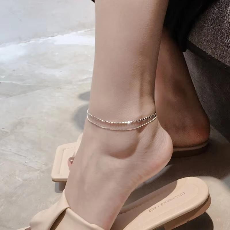 925  Silver Koi Fish Anklet Rope for Women Girl Cute Fashion Summer Jewelry Dropshipping Wholesale