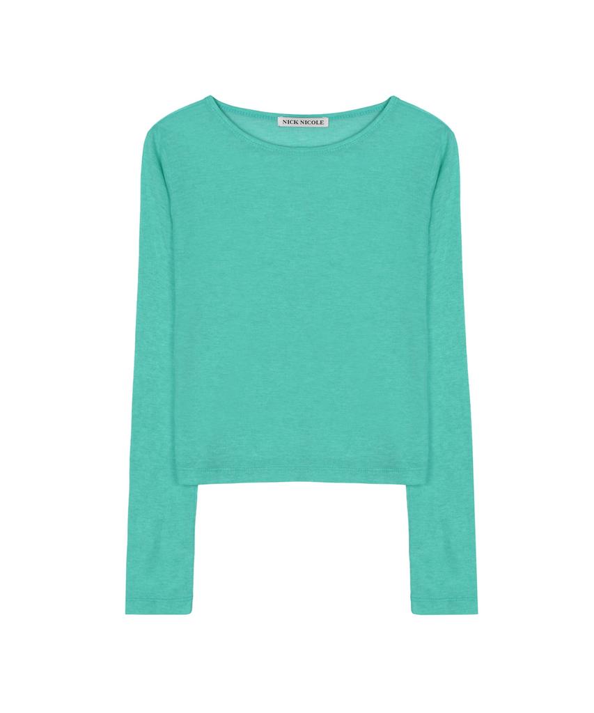 Nigaennikol [Essential] Wool Tencel Tee_Green