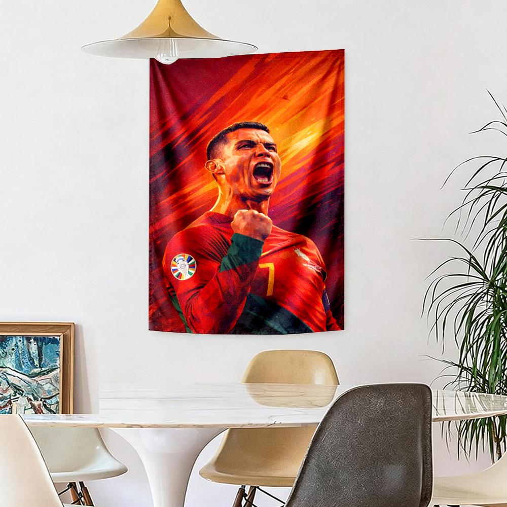 Cr7 Handwoven Tapestry Psychedelic Art Made For Studio Wall Dorm Wall Living Room All Season Gallery Wall Gift For Birthday