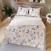Bettwäscheset ZARIA 160x200 cm - Baumwollsatin, zartes Blumenmuster