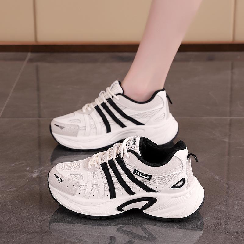 2025 spring new sports shoes women's retro trend platform fashion casual dad shoes women's QZH-2111