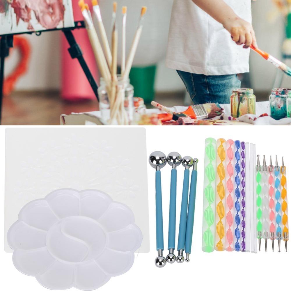 20PCS Flexible Use Mandala Dotting Tools Precise Tip Rock Coloring Sticks Handmade Decoration