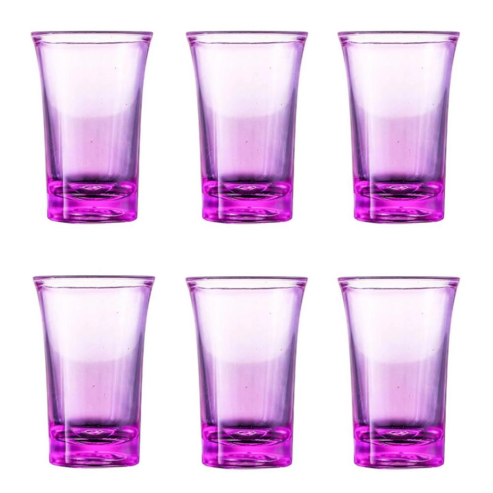 6 szt./zestaw 35 ml Plastikowy kieliszek do shotów Kieliszek do shotów Kieliszek do shotów na imprezę Bar Klub Narzędzie do picia Kieliszki do wina ślubnego