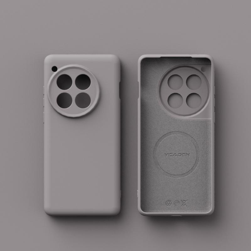 For Wireless Charging Magsafe Soft Liquid Silicone Phone Case For Oneplus 13 13R 12 Magnetic Slim Skin Protection Cover