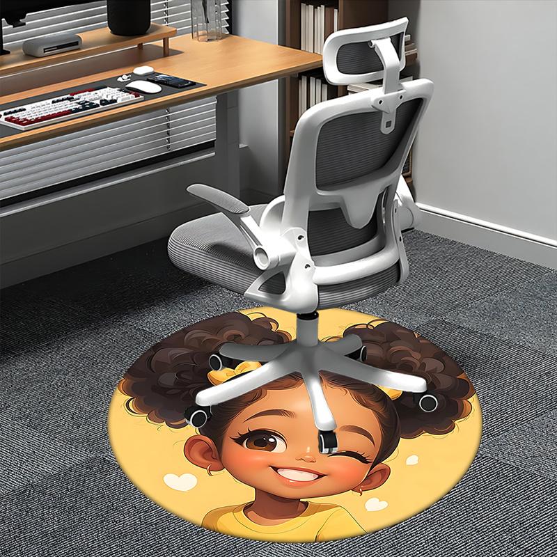 

Charming Chair Mat Round Carpet - Perfect for Home Decor 80cm
