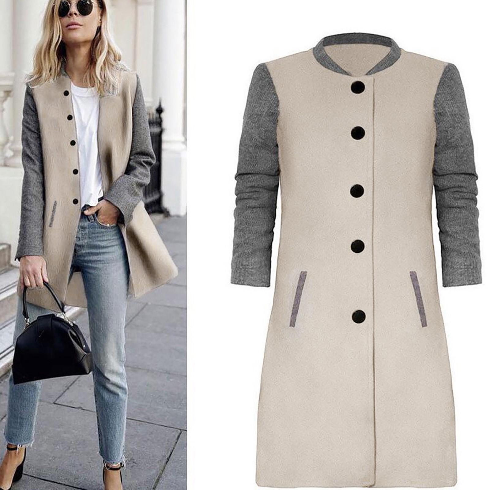 

Женская повседневная куртка-кардиган с длинным рукавом, женское пальто, джемпер, тонкое пальто XL