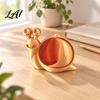 Portable Trinket Bowl 3D Printed Colorful Snail Storage for Small Items Creative Desktop Organizer Modern Home Solution with Hollow Spiral