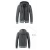 Herren S Einfarbig Langarm Kapuzen Fleece Strickjacke Pullover Für Teenager