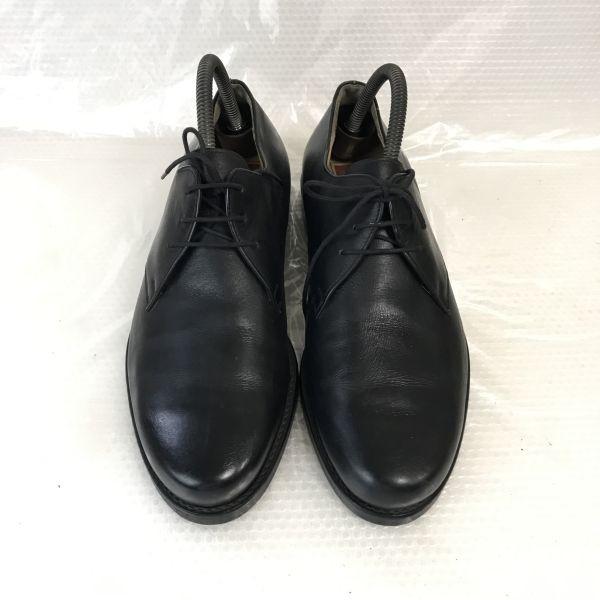 70s-80s Heinrich Dinkelacker Apollo Plain Toe Shoes Men’s 7G 25.5 Black(USED)