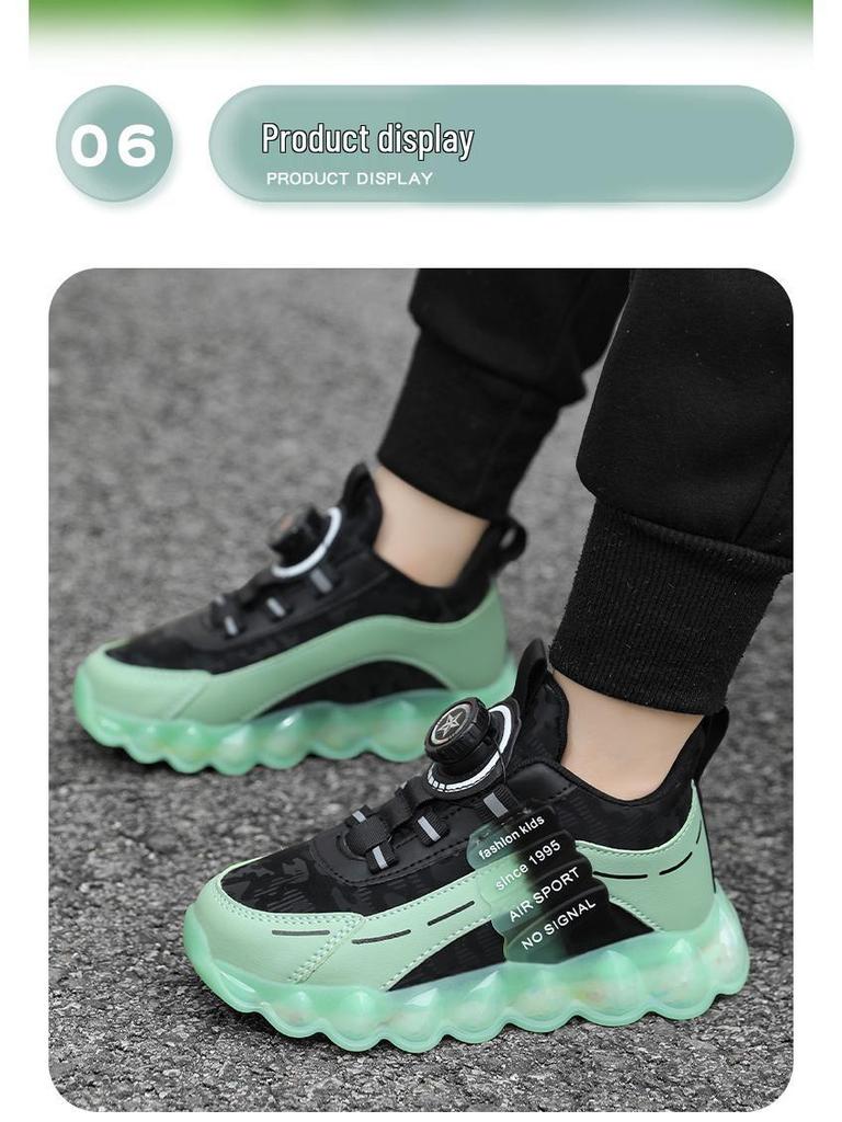 Boys' Waterproof Leather Athletic Shoes - Winter 2025 Style, for Medium and Large Kids, Stylish Running Sneakers.