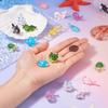 Cheriswelry 20Pcs Sea Animal Resin Pendants Lovely Shark Whale Tortoise Sea Hare Dangle Charms Ocean Summer Jewelry Charms 10 Styles 12.5-21mm for