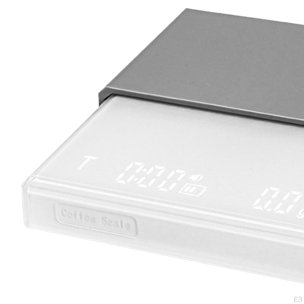 Coffee Scale with Timer Electronic Weighing Scale, USB Multifunction Touch Use Kitchen Small