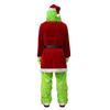 Christmas Cosplay Clothes Santa Geek Green Hairy Party Performance Costume Mask Xmas Adult Santa Claus Costumes Halloween