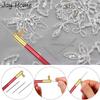 Tambour Crochet Hook with 3 Needles Set Embroidery Beading Needle Tools Stitching French Crochet DIY Craft Sewing Accessories