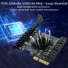 PCIe SATA Expansion Card, 6-Port, 6Gbps SupportPCIe 3.0 x4Plug & PlayLow Profile Bracket & Cable IncludedWindows, Linux, NAS CompatibleHigh-Speed