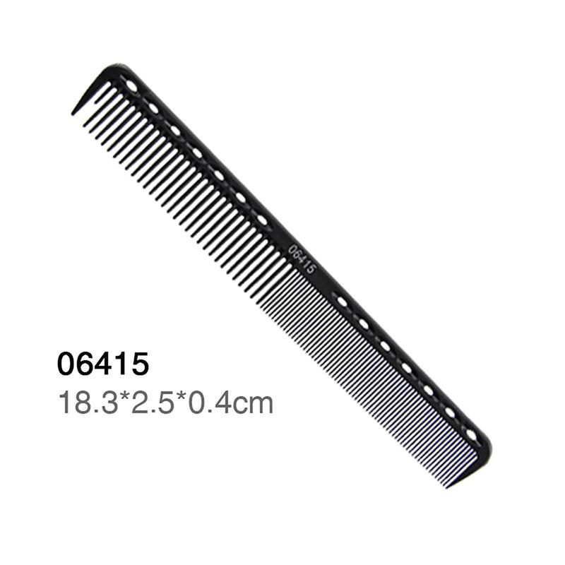 Black Professional Hair Cutting Comb Anti-Static Flat Head Cutter Comb Finetooth Haircut Brush Salon Tools Barber Hair Accessor