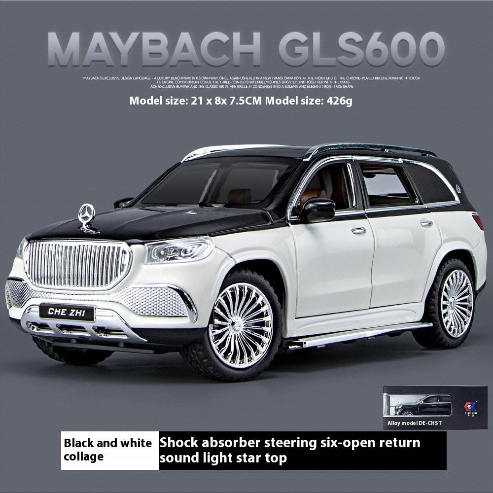 1/24 Scale Simulation Benz Maybach GLS600 Alloy SUV Diecast Metal Model Collection of Hobby Decorative Fine Ornaments Kid Toy
