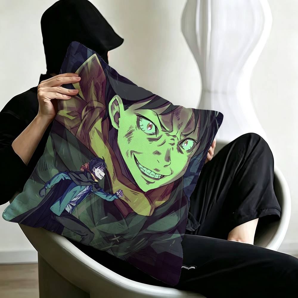 Anime Re Zero-O N-Natsuki Subaru Square Double-Sided printed Pillow Case Bedroom Bedside Pillow Sofa Cushion Cover