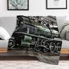 Steam Locomotive Greenmount No S 549 Throw Blanket Thin Soft Blanket for Summer Night Sleeping