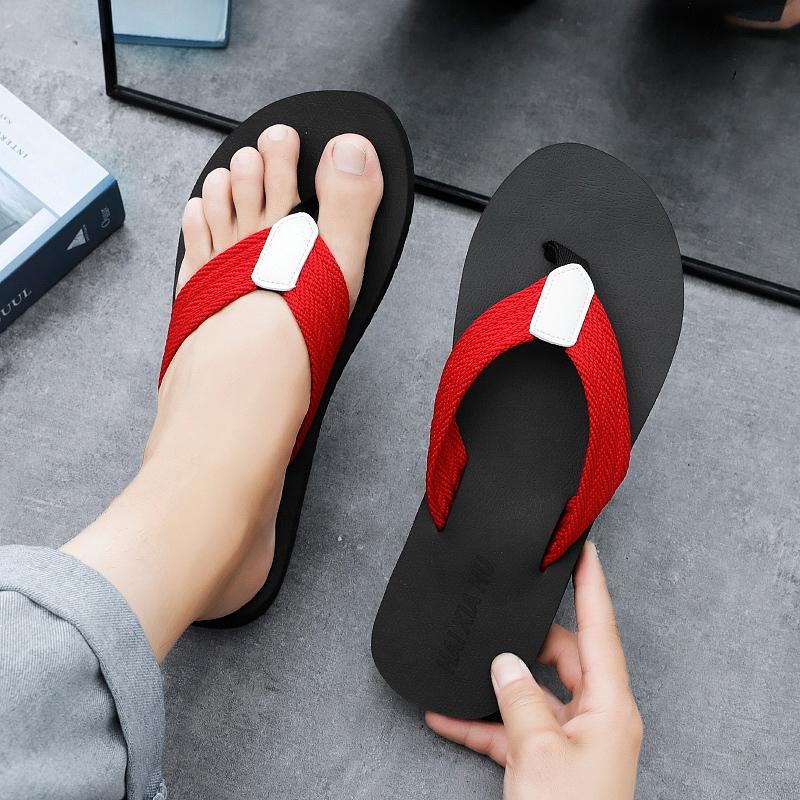New summer men's sandals flip-flops casual non-slip flat slippers Light outdoor beach shoes Home men's sandals