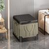 Portable Folding Toilet with Lid Reusable Trash Bin Foldable Odor Proof Box Emergency Toilet for Camping Travel Vehicle Carvan