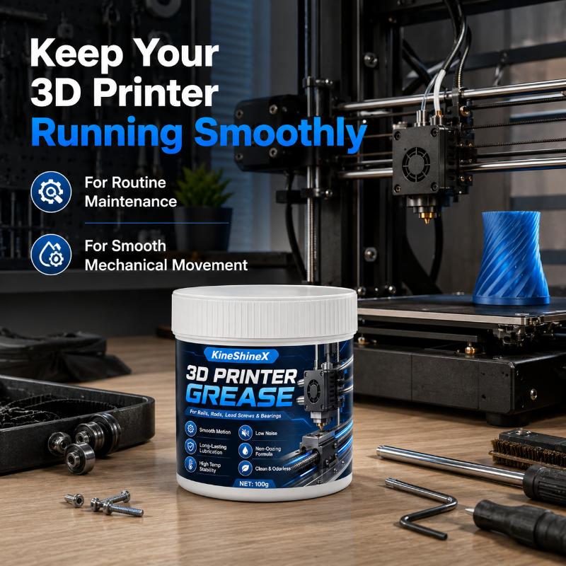 3D Printer Lithium Grease, High-Speed Lubricant For Lead Screws & Linear Rails, Reduce Noise Friction Wear, Smooth Print