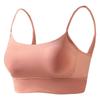 Women's Wireless Strappy Sports Bra - Seamless Shockproof Design for Running & Fitness