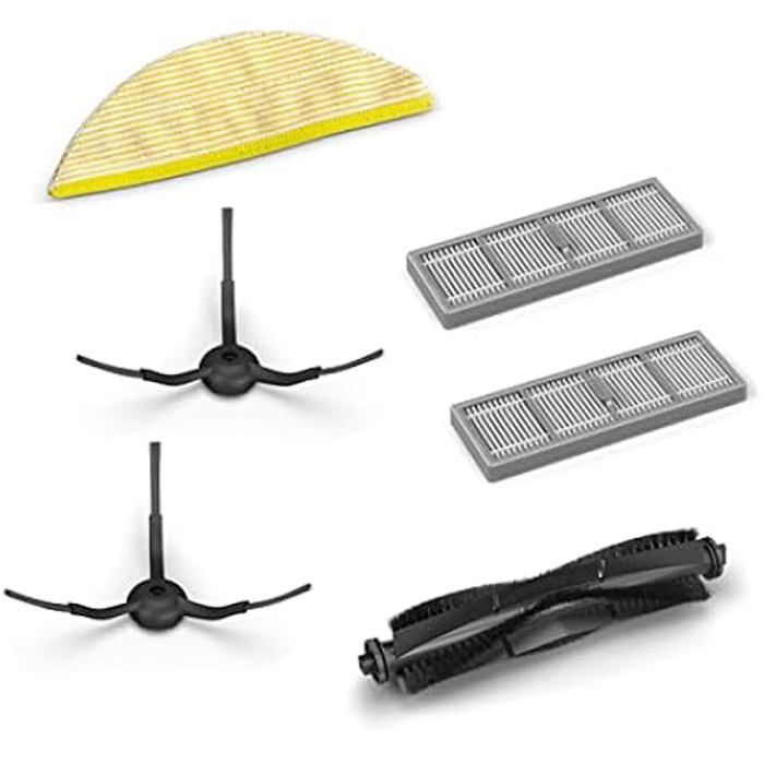 Kit Accessoires - KÄRCHER - RCV 5 - 6 Accessoires - Microfibre - Filtres Et Brosses De Rechange
