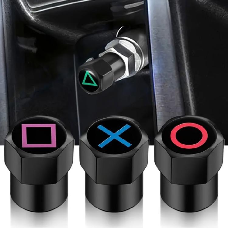 Dustproof Caps Tire Accessory Airtight Seal Stem Cover Car Tire Valves Stem Caps Car Tyre Air Pressure Caps with Pattern