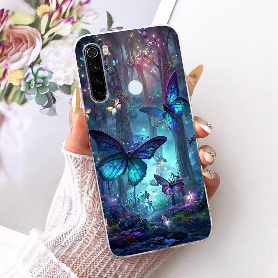 Pour Xiaomi Redmi Note 8 Note8 T Coque Nouvelle Housse Peinte de Luxe Coque de Téléphone Souple Fine Pour Xiaomi Redmi Note 8 Pro Note8 2021 Fundas