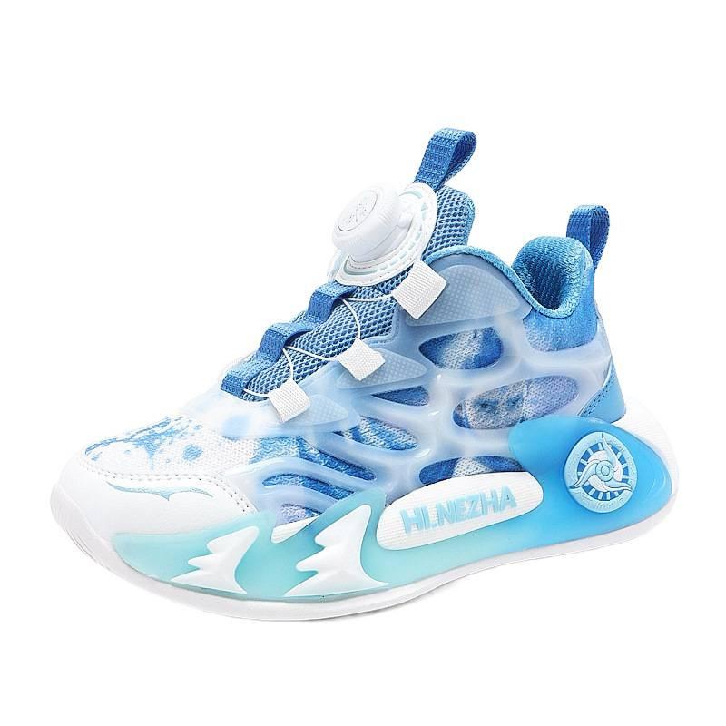 Nezha boys shoes 2025 spring and autumn mesh classmates boys sports shoes middle and older children running shoes children's sports shoes