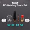10Pcs Tig Welding Torch Set Pyrex Glass Cup Kit Welding Nozzles Kit For Wp-17/18/26 Welding Torch Accessories Soldering Supplies