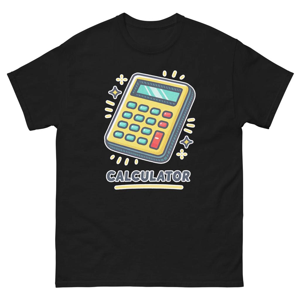 Calculator School Classroom Object Office Teacher T-Shirt