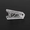 Acrylic Transparent Plastic ID Badge Holder with Adhesive Spring Clip