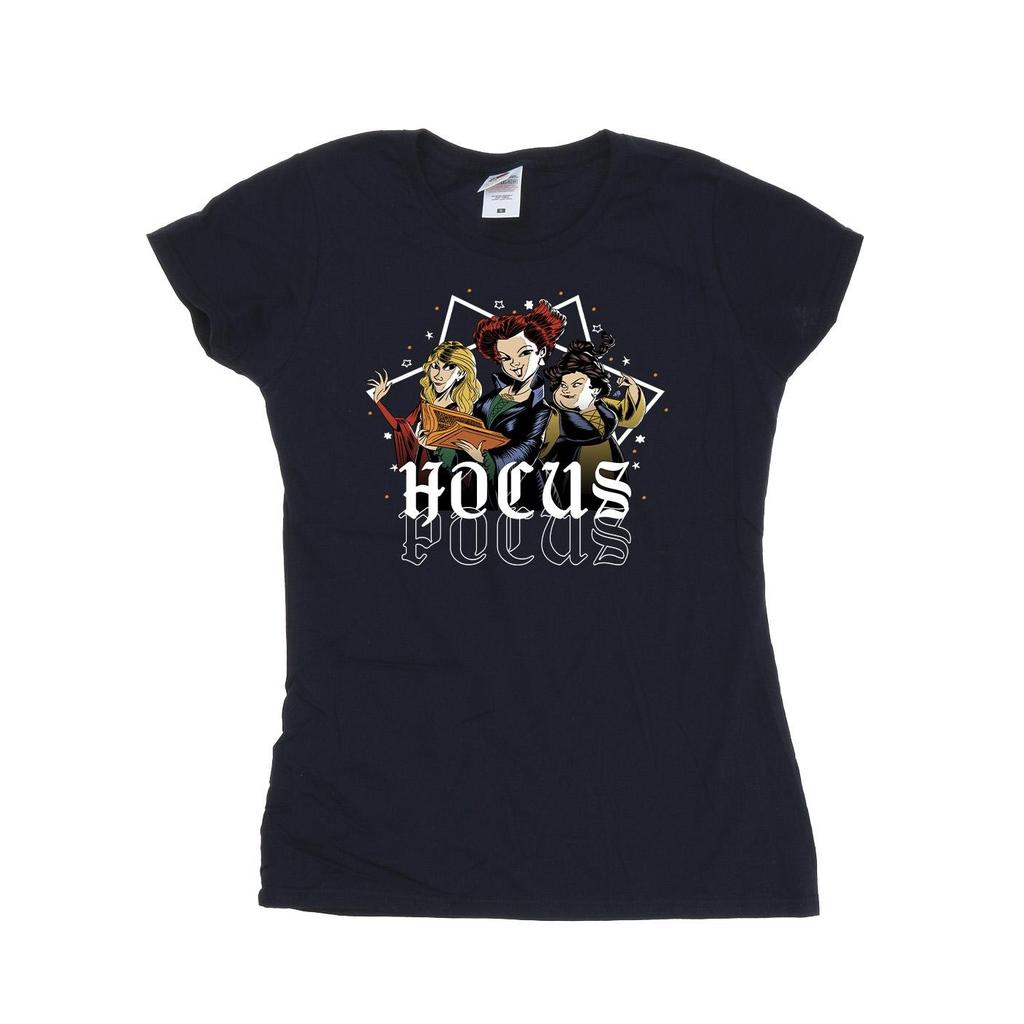 Hocus Pocus Damen/Damen Sterne Baumwoll-T-Shirt