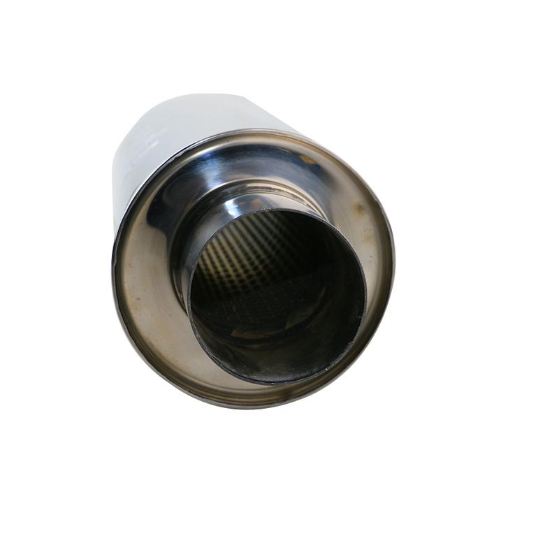 Universal Sport Car Exhaust Resonator 76mm straight Tube Muffler Exhaust Pipe With Great Sound