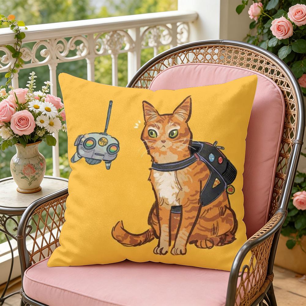 Game SStray Cushion Cover Soft Plush Throw Pillow Cover  DoubleSided Decorative Cushion Case  Sofa Bedroom Home Decor