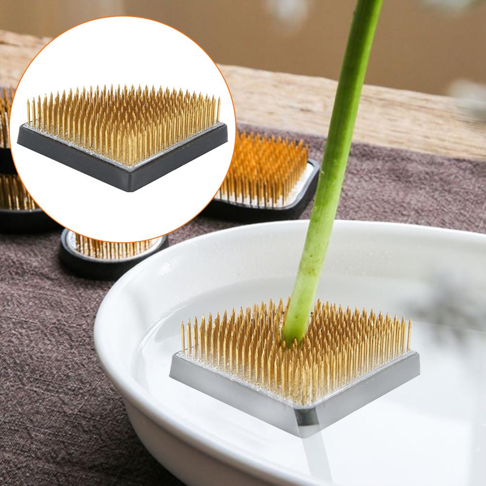 מחזיק קנזן פרחוני ייחודי בצורת מניפה סיכות מחט לסידור פרחים כלי סידור פרחים