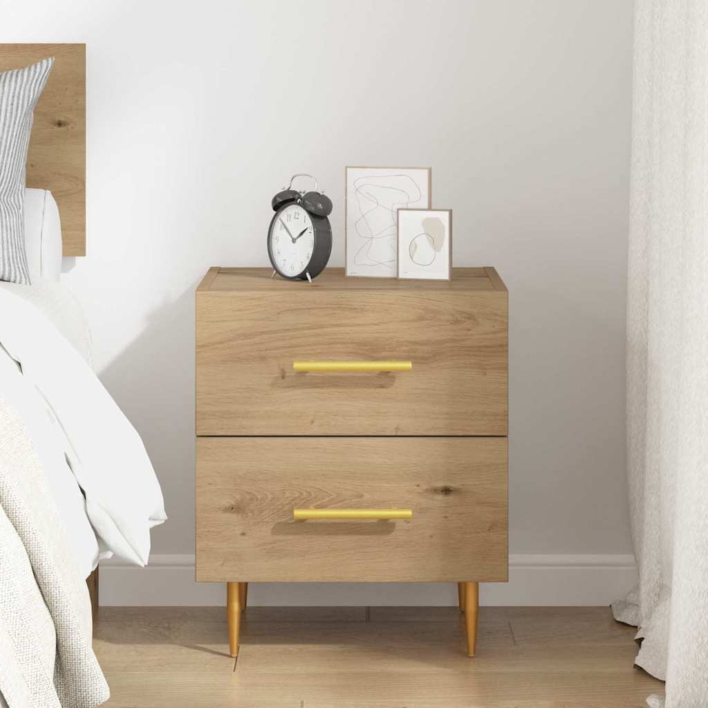 Nightstand Artisan Oak 40 X 35 X 47.5 Cm Engineered Wood
