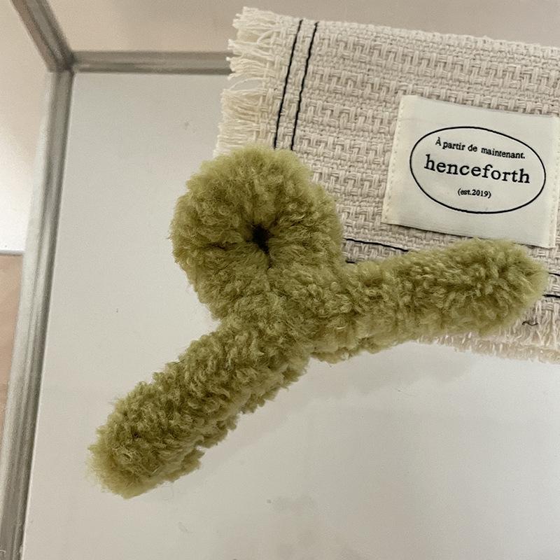 

Очень большие плюшевые пушистые заколки для волос - Женские осенне-зимние аксессуары для волос