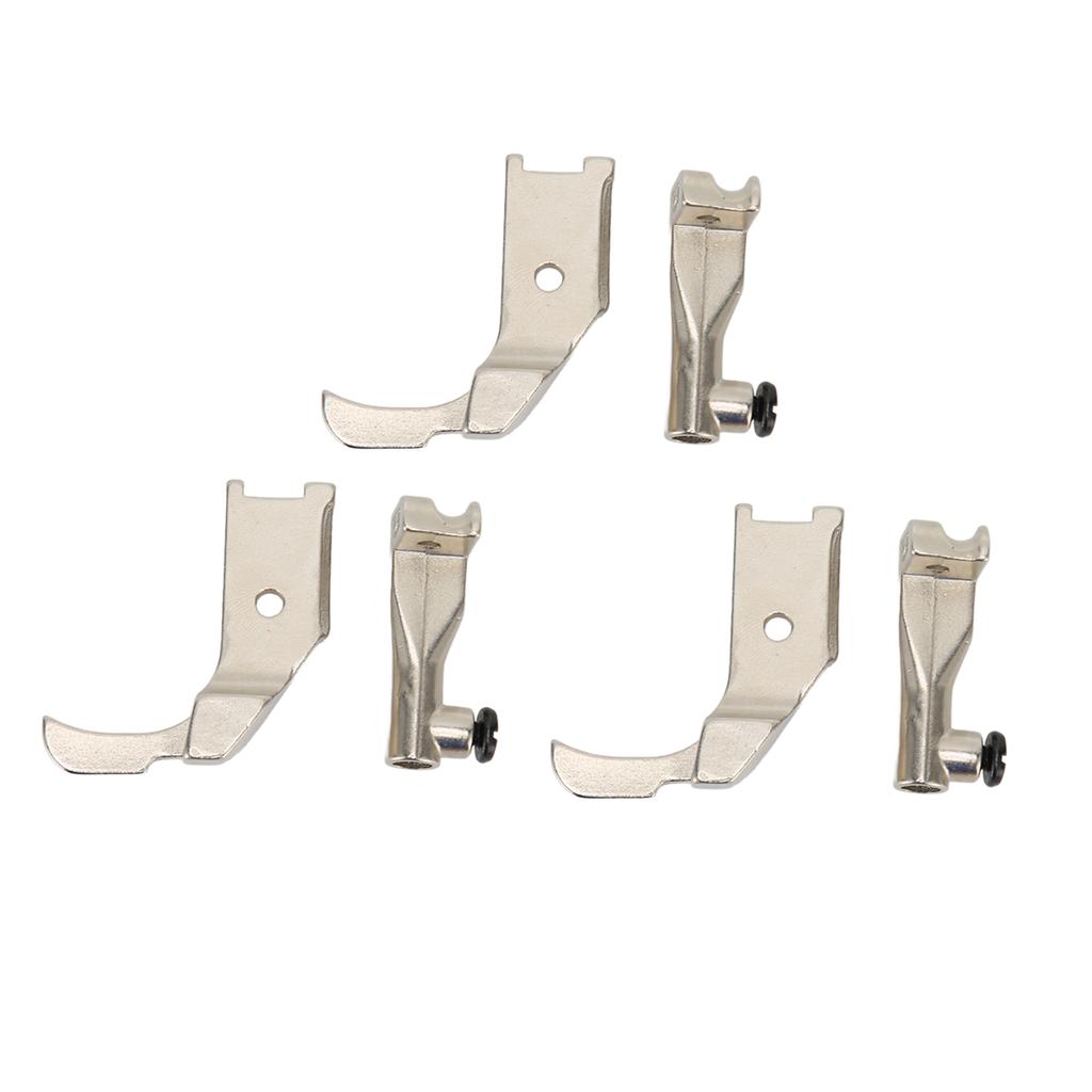 3 Sets Nähmaschinen-Nähfuß Glättend Robust Stahl Leicht Flexibel Nähfuß-Set für Reparatur Ersatz