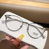Round Eyeglasses Women Men Computer Anti Blue Light Glasses Frames Transparent Optical Fake Eyeglass Student Myopia Frame Oculos