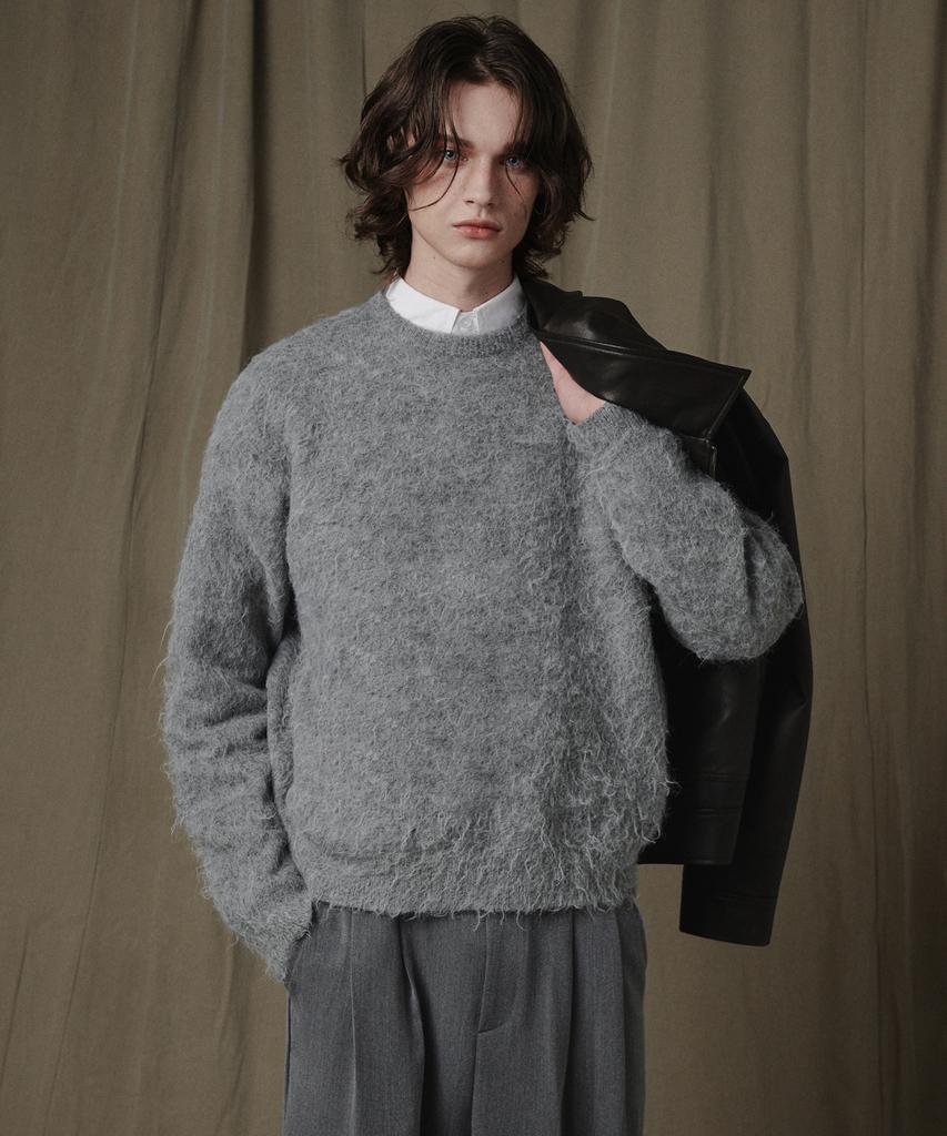 GLW Oversized Brushed Knit Grey