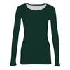 Women's And Winter Slim Bottom T-shirt Fashion Casual Color Round Neck Pullover Long Sleeve Top