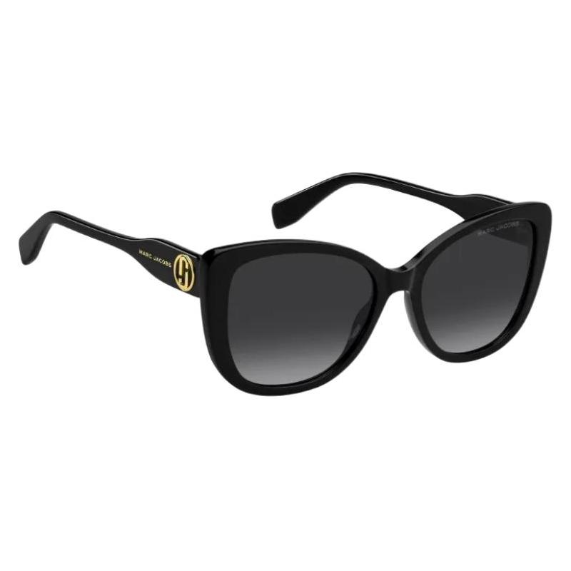 Marc Jacobs Elegant Acetate Irregular Sunglasses Women's Black MARC815S