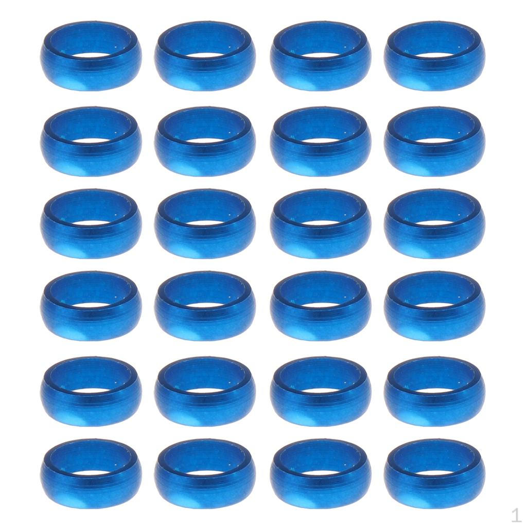 24 Pcs Flights O Rings - Spare Gripper Ring Aluminum Washers 4.5 Mm
